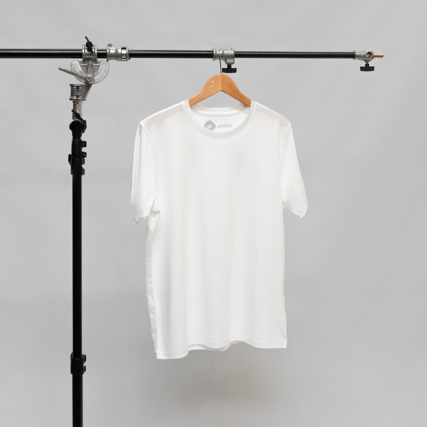 Men Pima Crew Neck White Tee