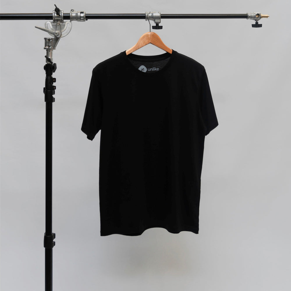 
                  
                    Men Pima Crew Neck Black Tee
                  
                